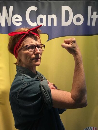 Amy as Rosie the Riveter