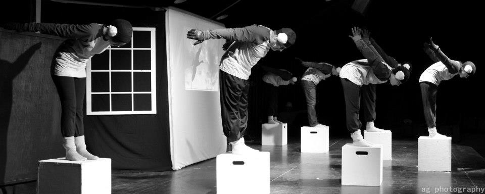 performers acting as geese