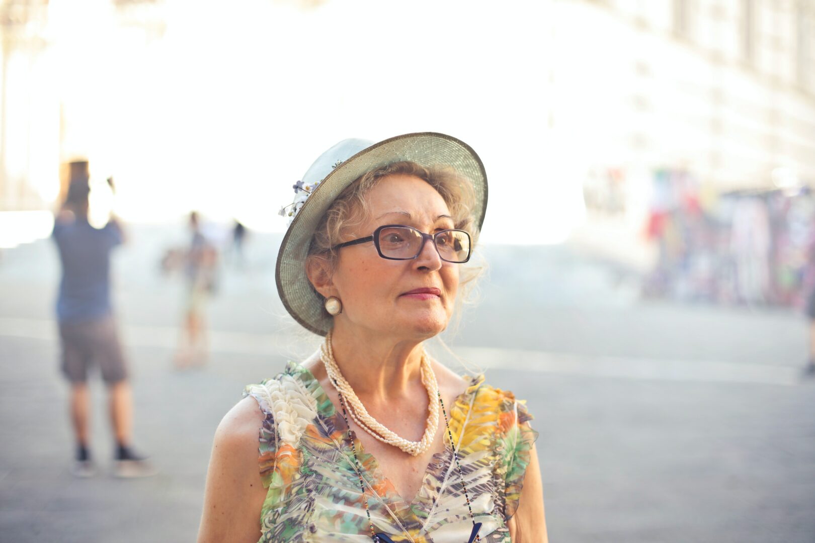 woman out shopping